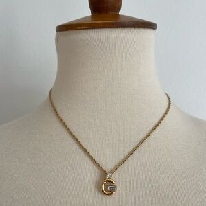 SOLD Givenchy Gold Pendant Necklace